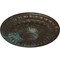 Ekena Millwork Linus Ceiling Medallion, Hand-Painted Bronze Blue Patina, 11 1/4"OD x 1 1/8"P CM11LIBBS - alternate 3